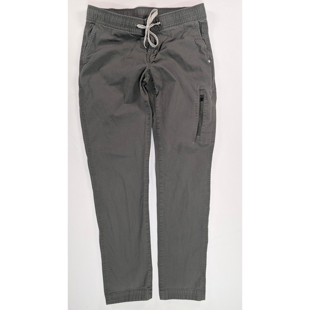 Vuori Ripstop Pants Mens Small Charcoal Grey Elastic Waist Drawstring Tapered